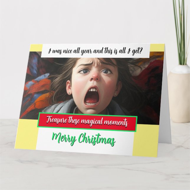 Personalisierte Weihnachtskarte DAS IST ALLES, WAS Karte (Vorderseite)