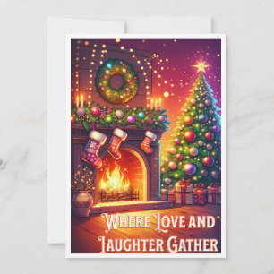 Personalisierte Weihnachtskarte - Digitale oder ph Feiertagskarte