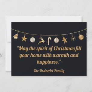 Personalisierte Weihnachtskarte Feiertagskarte