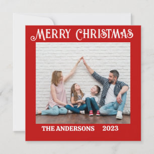 Personalisierte Weihnachtskarte Feiertagskarte