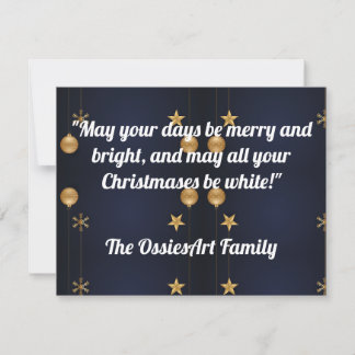 Personalisierte Weihnachtskarte. Feiertagskarte