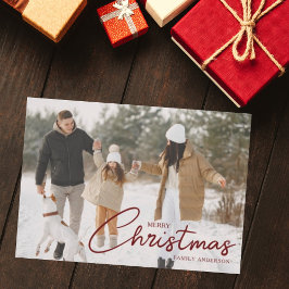 Personalisierte Weihnachtskarte Feiertagskarte