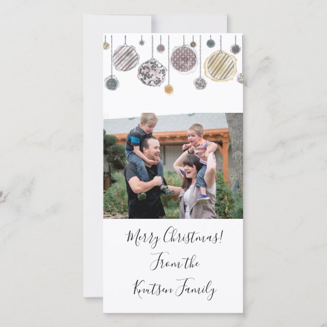 Personalisierte Weihnachtskarte Feiertagskarte (Vorderseite)