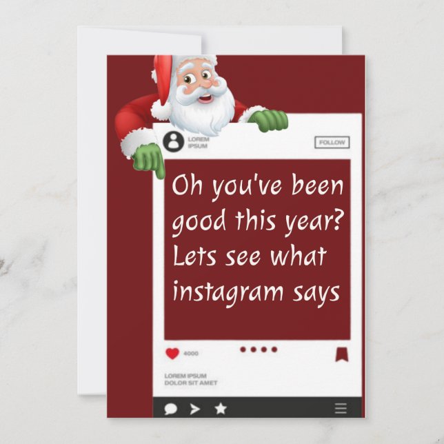 personalisierte Weihnachtskarte Feiertagskarte (Vorderseite)