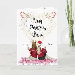 Personalisierte Weihnachtskarte für Bestie Karte