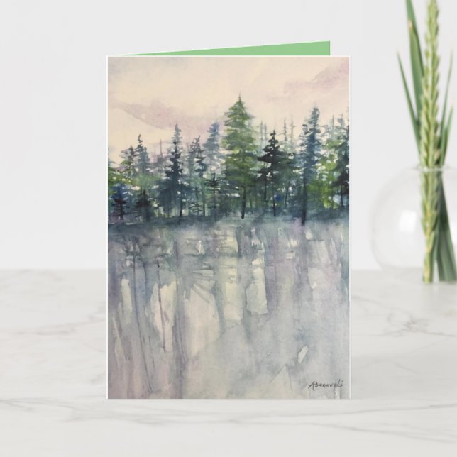 Personalisierte Weihnachtskarte Karte (Vorderseite)