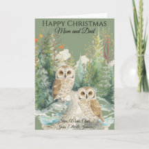 Personalisierte Weihnachtskarte mit Foto für Elter
