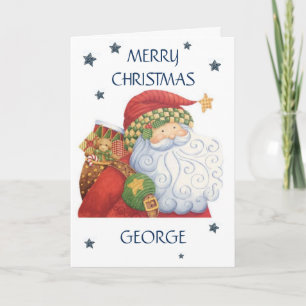 Personalisierte Weihnachtskarte - Santa Karte