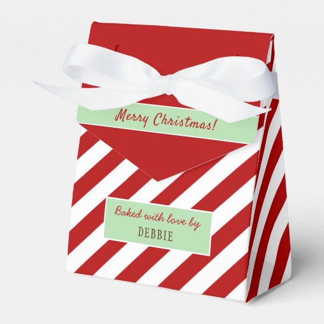 Personalisierte Weihnachtskekse Geschenkschachtel (Vorderseite)