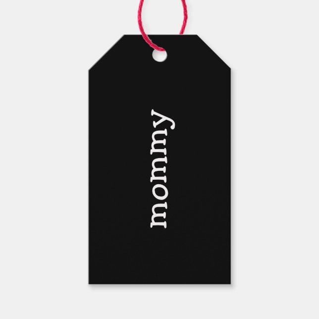 Personalisierte Weihnachtsmarken, Strumpf Nam Geschenkanhänger (Vorderseite)