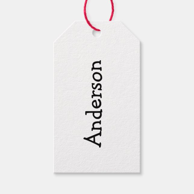 Personalisierte Weihnachtsmarken, Strumpf Nam Geschenkanhänger (Vorderseite)