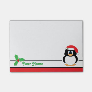 Personalisierte WeihnachtsPenguin Posten-it® Post-it Klebezettel