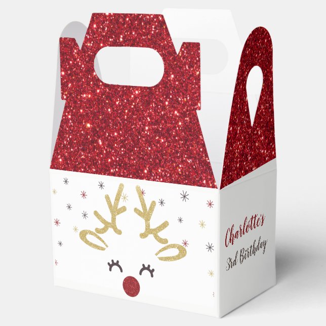 Personalisierte Weihnachtspferdenboxen Geschenkschachtel (Geöffnet)