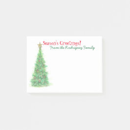 Personalisierte Weihnachtspost-itanmerkungen Post-it Klebezettel