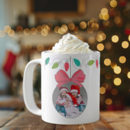 Personalisierte Weihnachtsschmuck Foto Tasse