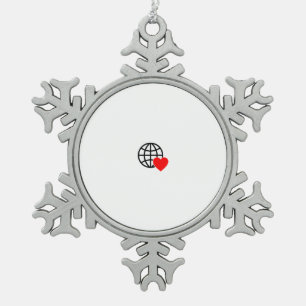 Personalisierte Weihnachtsschmuck   Handgefertigt Schneeflocken Zinn-Ornament