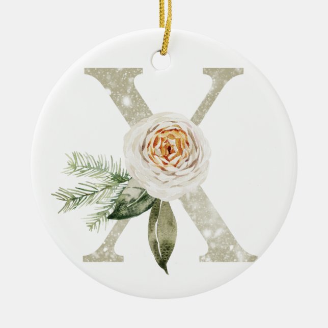 Personalisierte Weihnachtsschmuck mit Ihren Initia (Vorne)