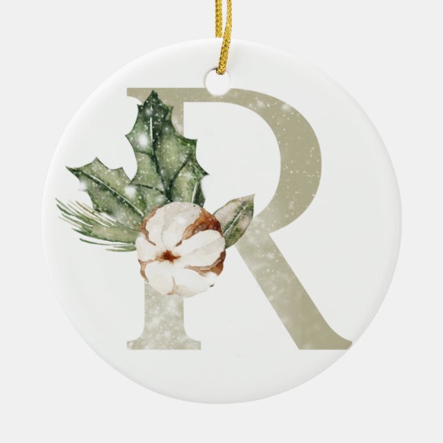 Personalisierte Weihnachtsschmuck mit Ihren Initia (Vorne)