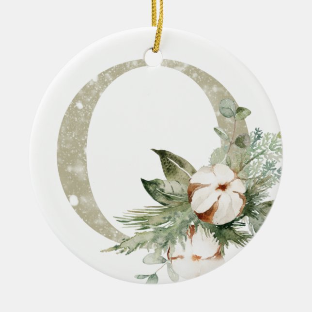 Personalisierte Weihnachtsschmuck mit Ihren Initia (Vorne)