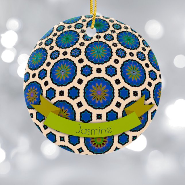 Personalisierte Weihnachtsschmuck modern bunt (Von Creator hochgeladen)