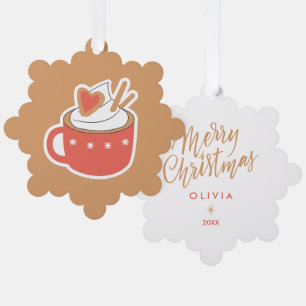 Personalisierte Weihnachtsschmuck - Niedlicher Url Ornament Karte