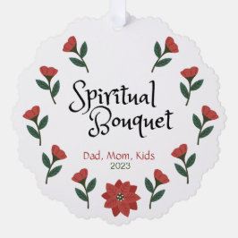 Personalisierte Weihnachtsschmuckkarte Ornament Karte