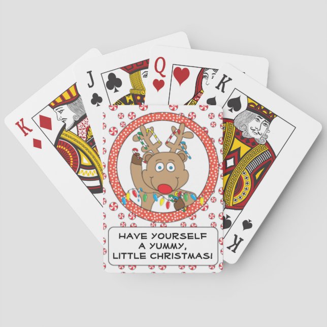 Personalisierte Weihnachtsspielkarten Spielkarten (Rückseite)