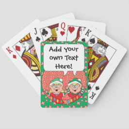 Personalisierte Weihnachtsspielkarten Spielkarten