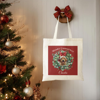Personalisierte Weihnachtstasche für Haustiere mit Tragetasche
