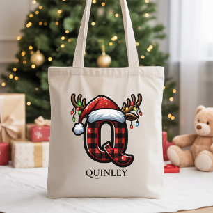 Personalisierte Weihnachtstasche mit Familienmonog Tragetasche