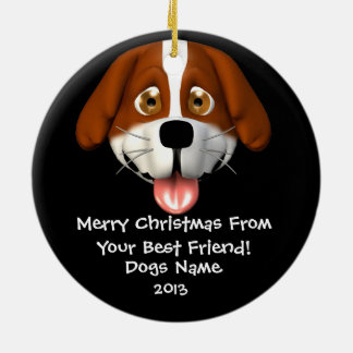 Personalisierte Weihnachtsverzierung von einem Keramik Ornament