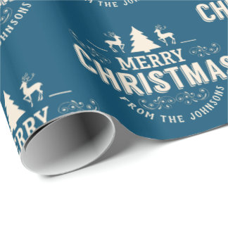 Personalisierte Weihnachtszeit Geschenkpapier