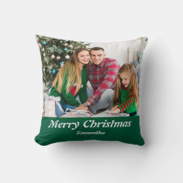 Personalisierte Weihnachtszeit Stilvolles Foto Kissen