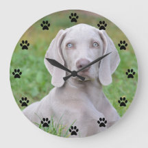 Personalisierte Weimaraner Welpenhundepuw Druckzei