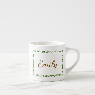 Personalisierte Weinrebe Espressotasse