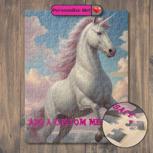 Personalisierte weiße Einhornwolken