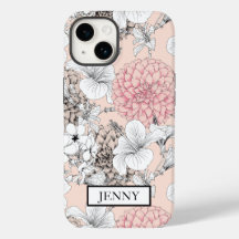 PERSONALISIERTE WEISSE FLORALE WILDBLUME IPHONE 14