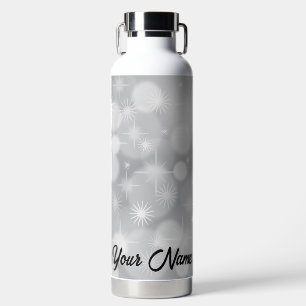Personalisierte weiße Funken Trinkflasche