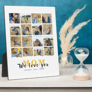 Personalisierte weiße Liebe Du Mom 16 Foto Fotoplatte