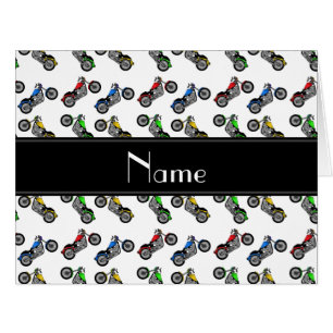 Personalisierte weiße Namensmotorräder