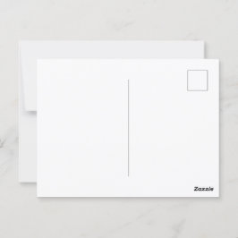 Personalisierte weiße Postkarte für Nachrichten