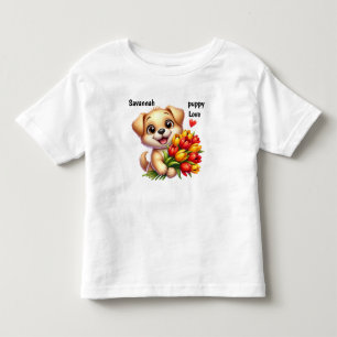 Personalisierte Welpe Kleinkind T-shirt