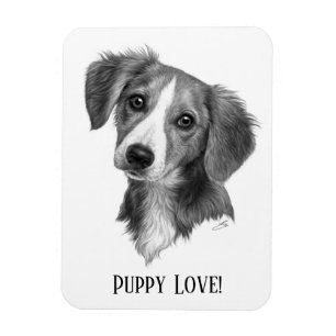 Personalisierte Welpe Magnet