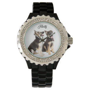 Personalisierte Welpen Armbanduhr