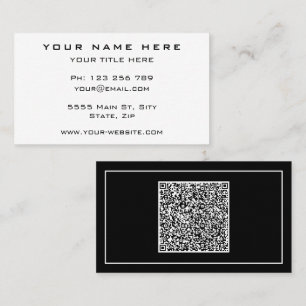 Personalisierte Werbe-QR-Code-Geschäftskarten Visitenkarte