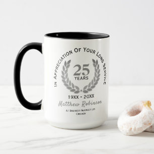 Personalisierte Wertschätzung für den Langdienst Tasse