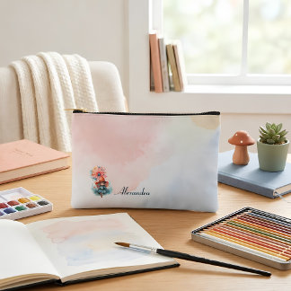 Personalisierte Whimsical Hexen-Schulutensilien Zubehörtasche