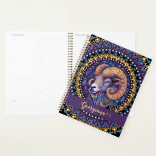 Personalisierte Whimsikanzüge Zodiac Dot Mandala Planer