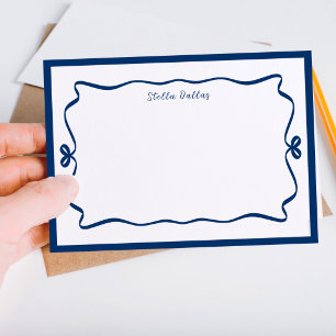 Personalisierte whimsische handgezeichnete Doodle- Mitteilungskarte