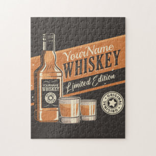 Personalisierte Whiskey-Flasche Western-Bar
